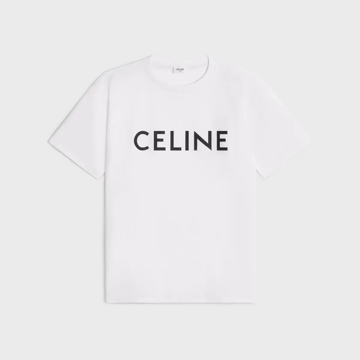 CELINE ルーズTシャツ　白ロゴ