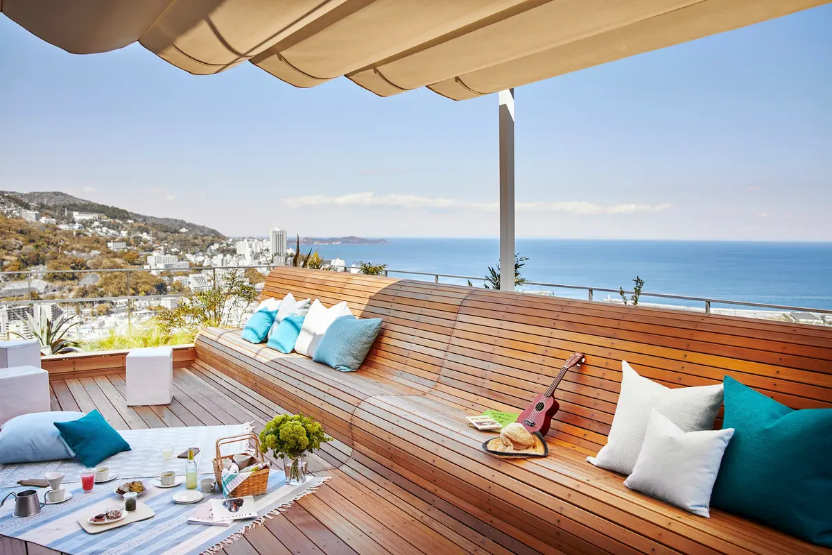 リゾナーレ熱海　テラスリビングスイートのテラス