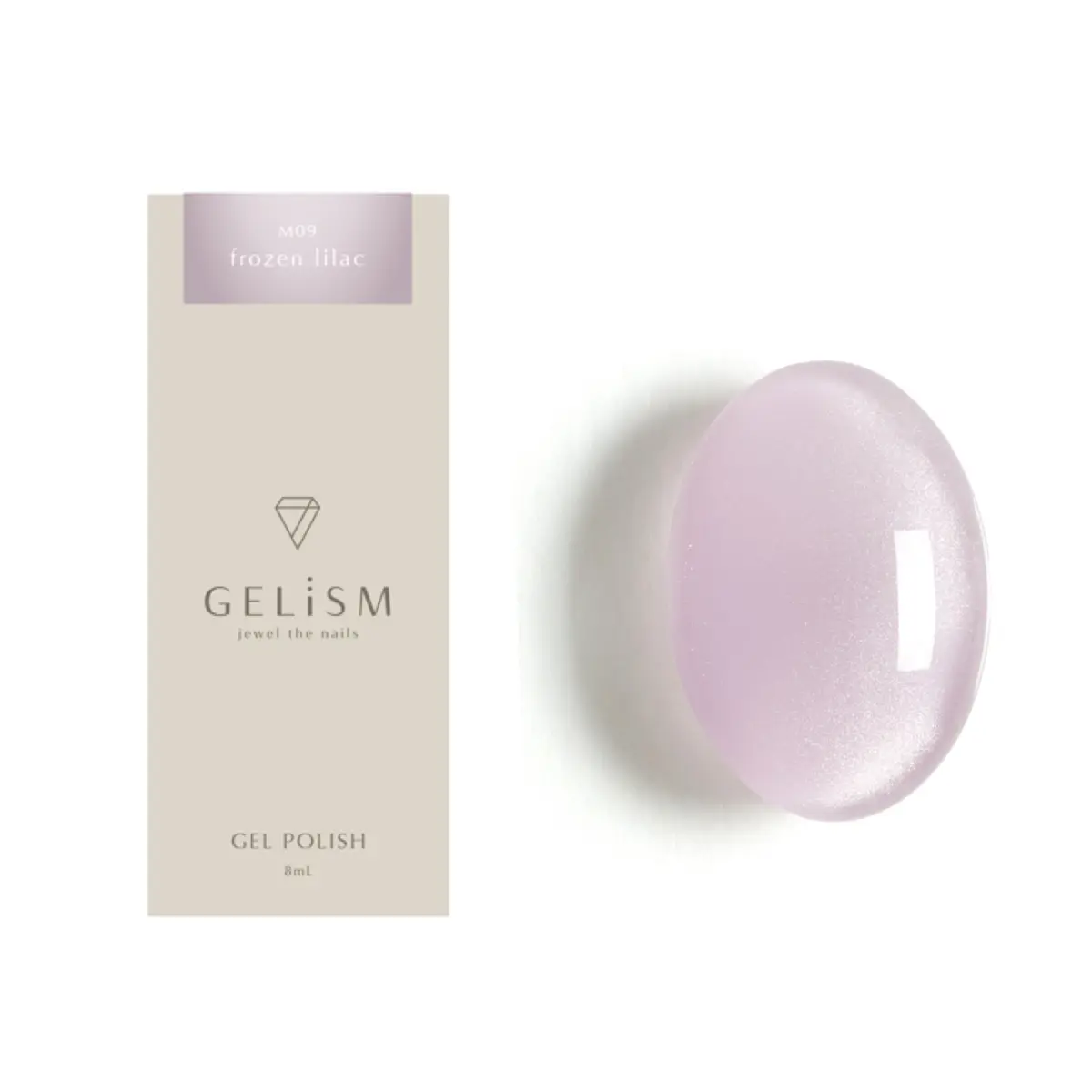 GELiSM(ジェリズム)「M09 frozen lilac」のパッケージ