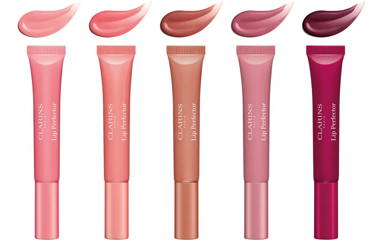 CLARINS  クラランス リップ パーフェクター ナチュラル発色 商品画像　テクスチャ見本 リップグロス リップメイク リップケア チーク 2025夏新色