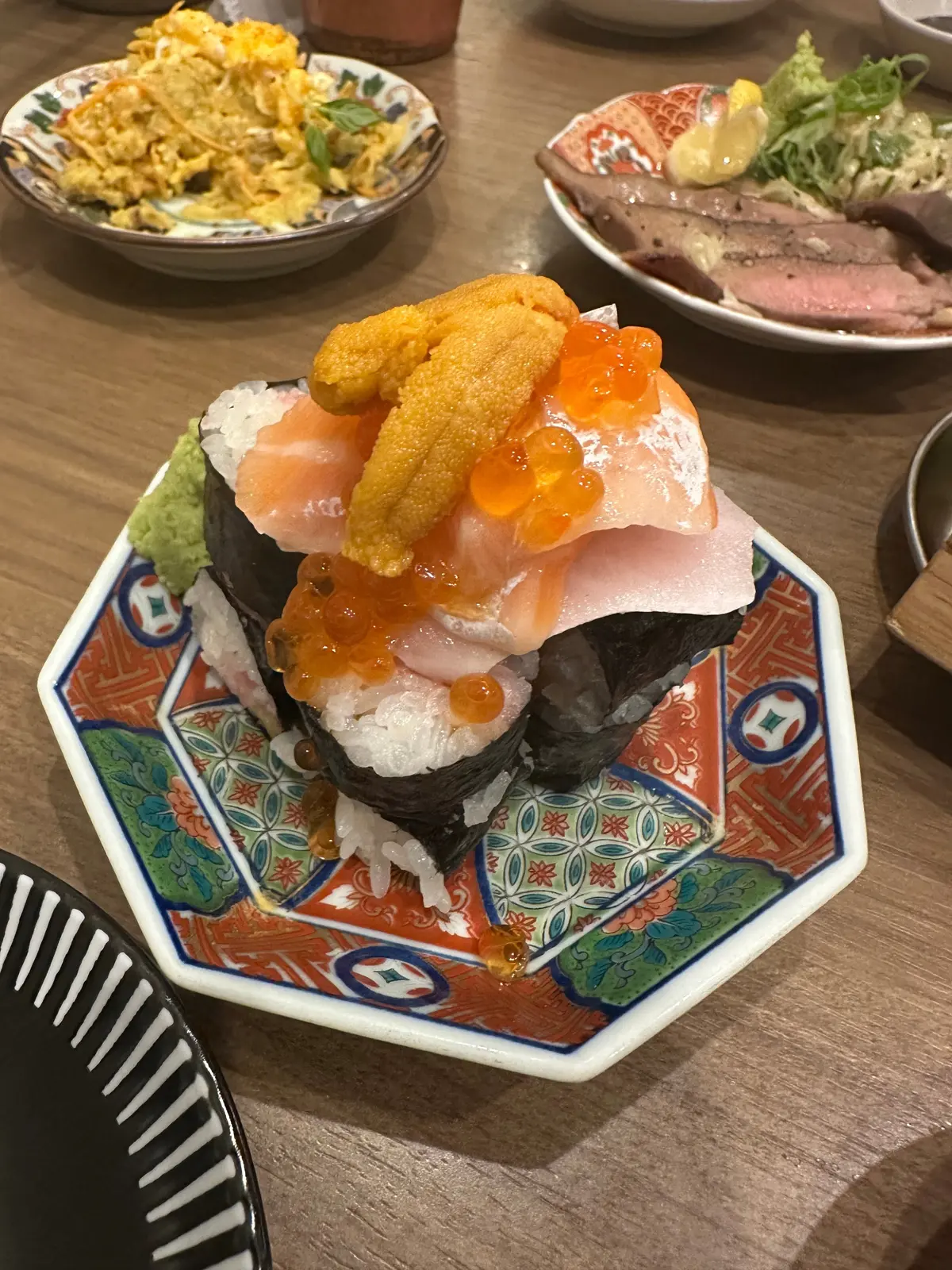トロたく海鮮こぼれ 980円