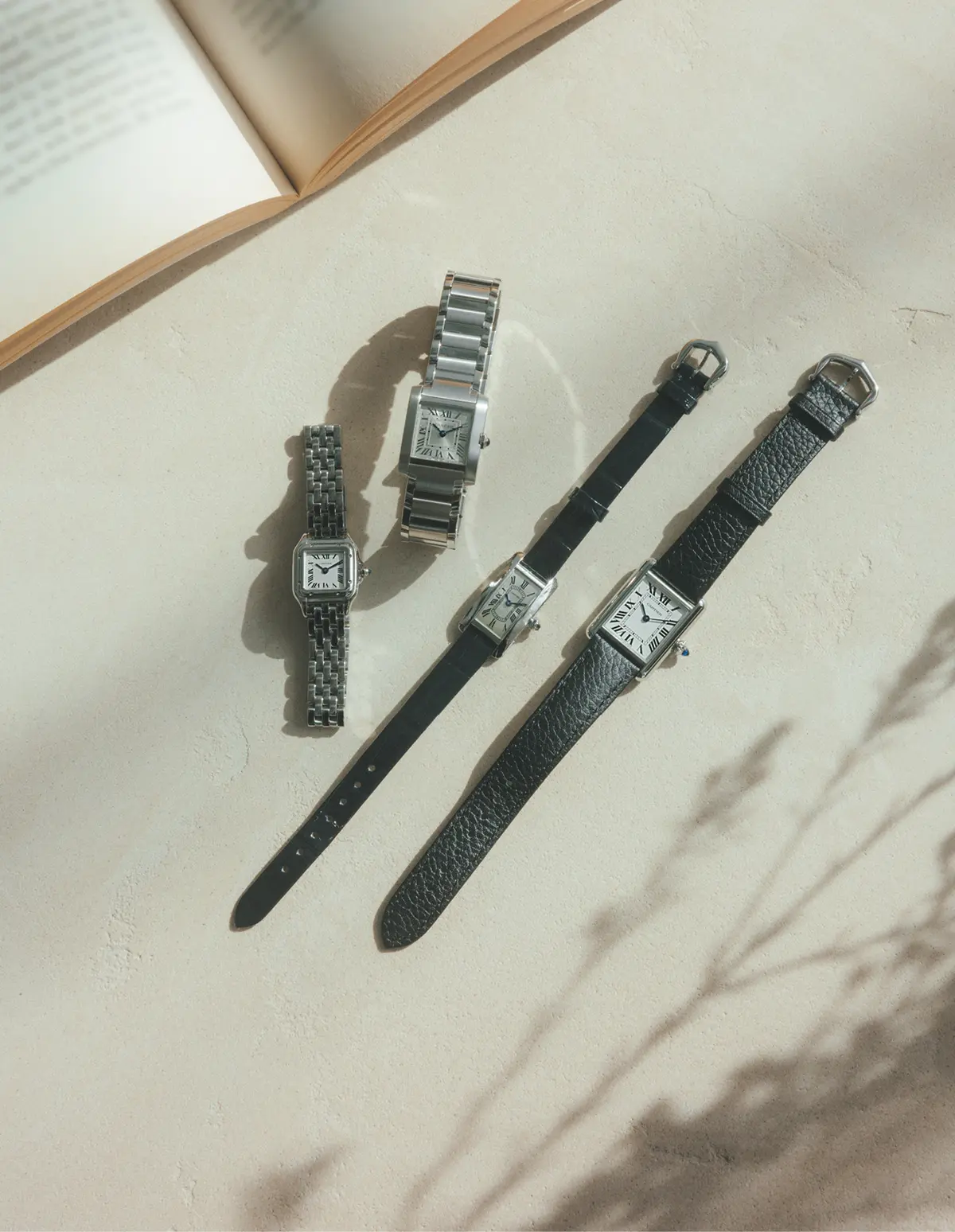 カルティエのレディース腕時計　タンクマスト、タンクアメリカン、タンクフランセーズ、パンテール ドゥ カルティエ