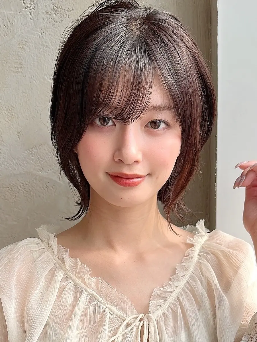 2WAYで楽しめるレイヤーボブ　フロント