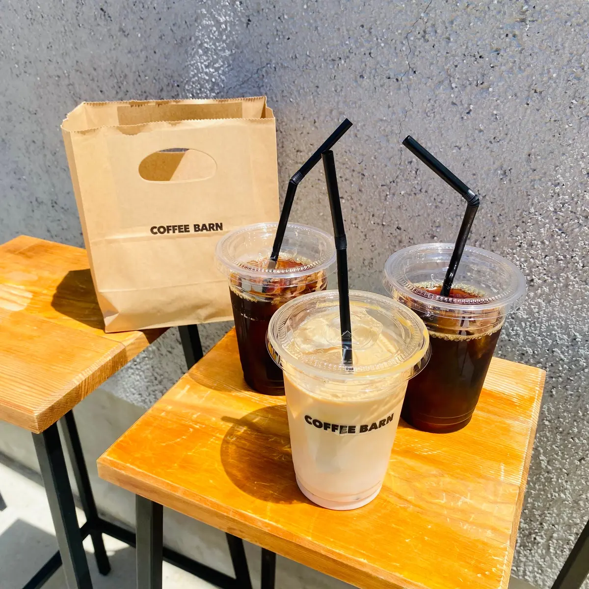 水出しアイスコーヒー・アイスカフェラテ・ドーナツ