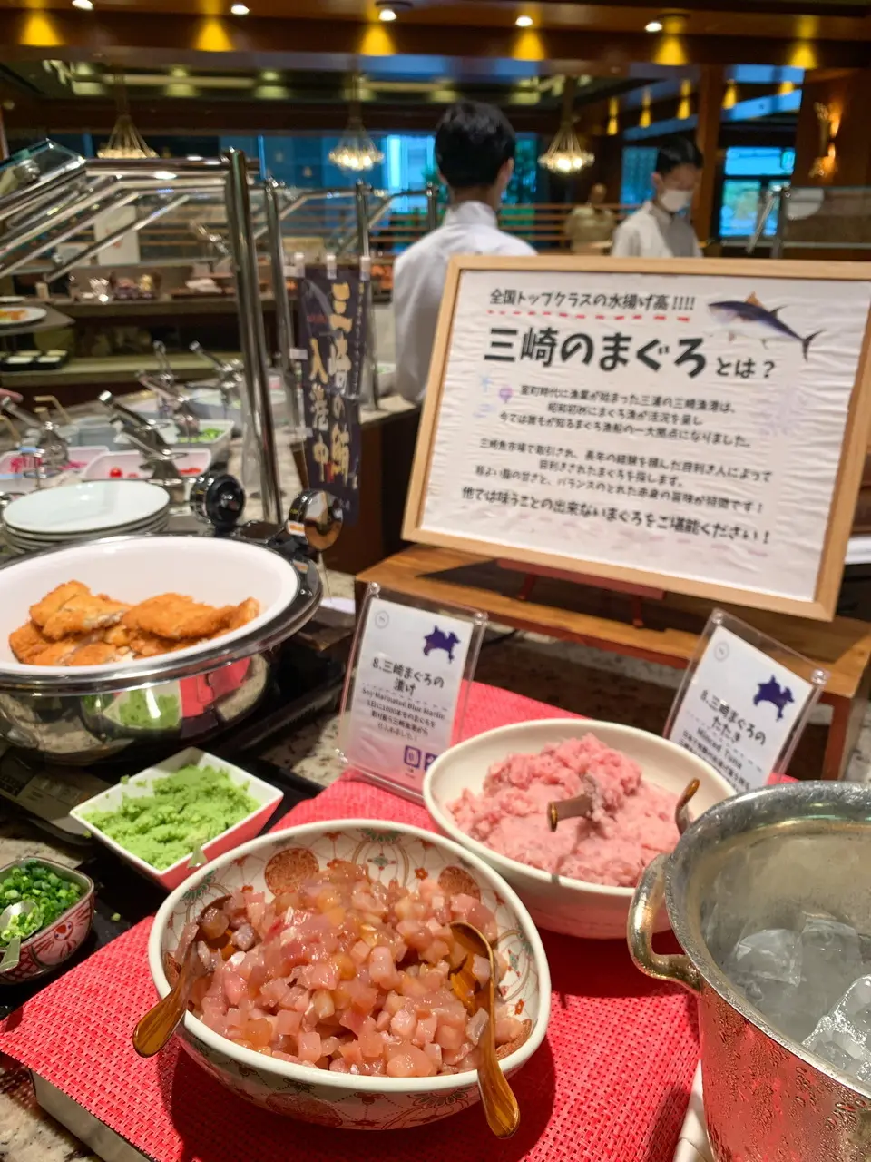 〈横浜ベイシェラトン ホテル&タワーズ〉横浜ベイシェラトン　朝食　朝食ブッフェ　ホテル朝食　モーニング　神奈川朝食コンパス　三崎マグロ