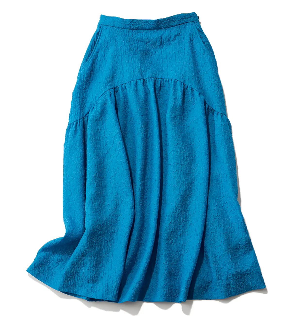2023秋トレンドカラー青のスカート