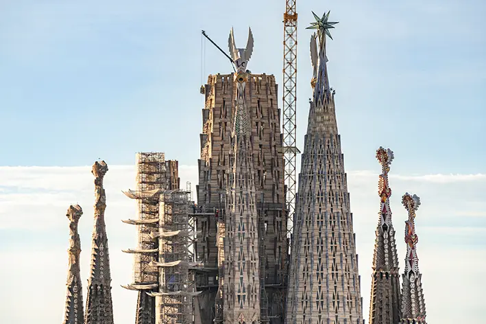 サグラダ・ファミリア聖堂、2023 年 1 月撮影 © Fundació Junta Constructora del Temple Expiatori de la Sagrada Família