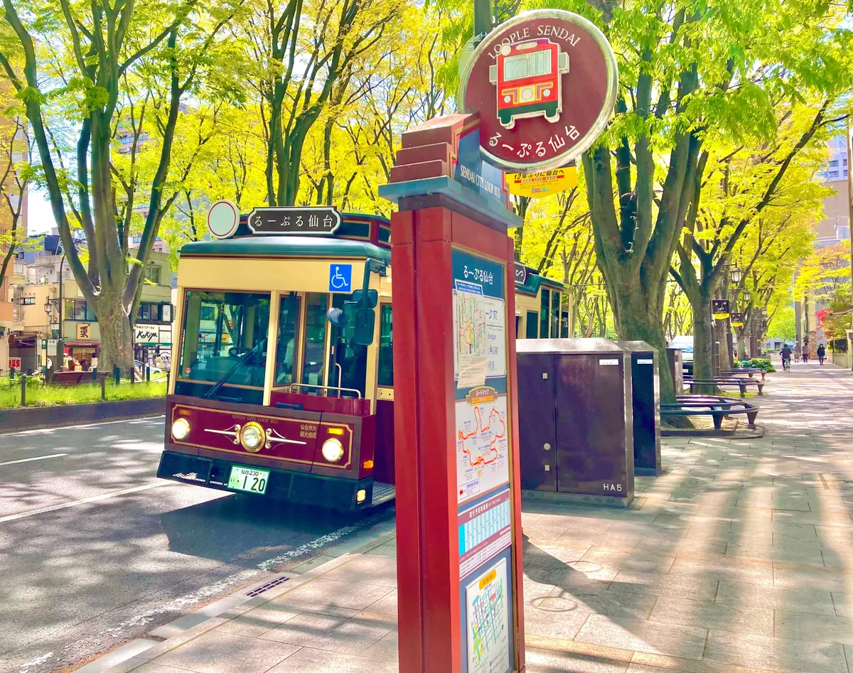 定禅寺通　るーぷる仙台　バス停