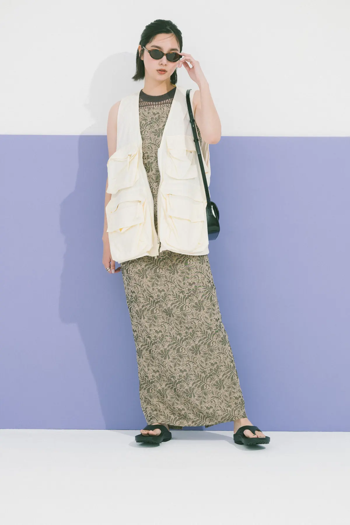 新川優愛 ワンピースコーデ