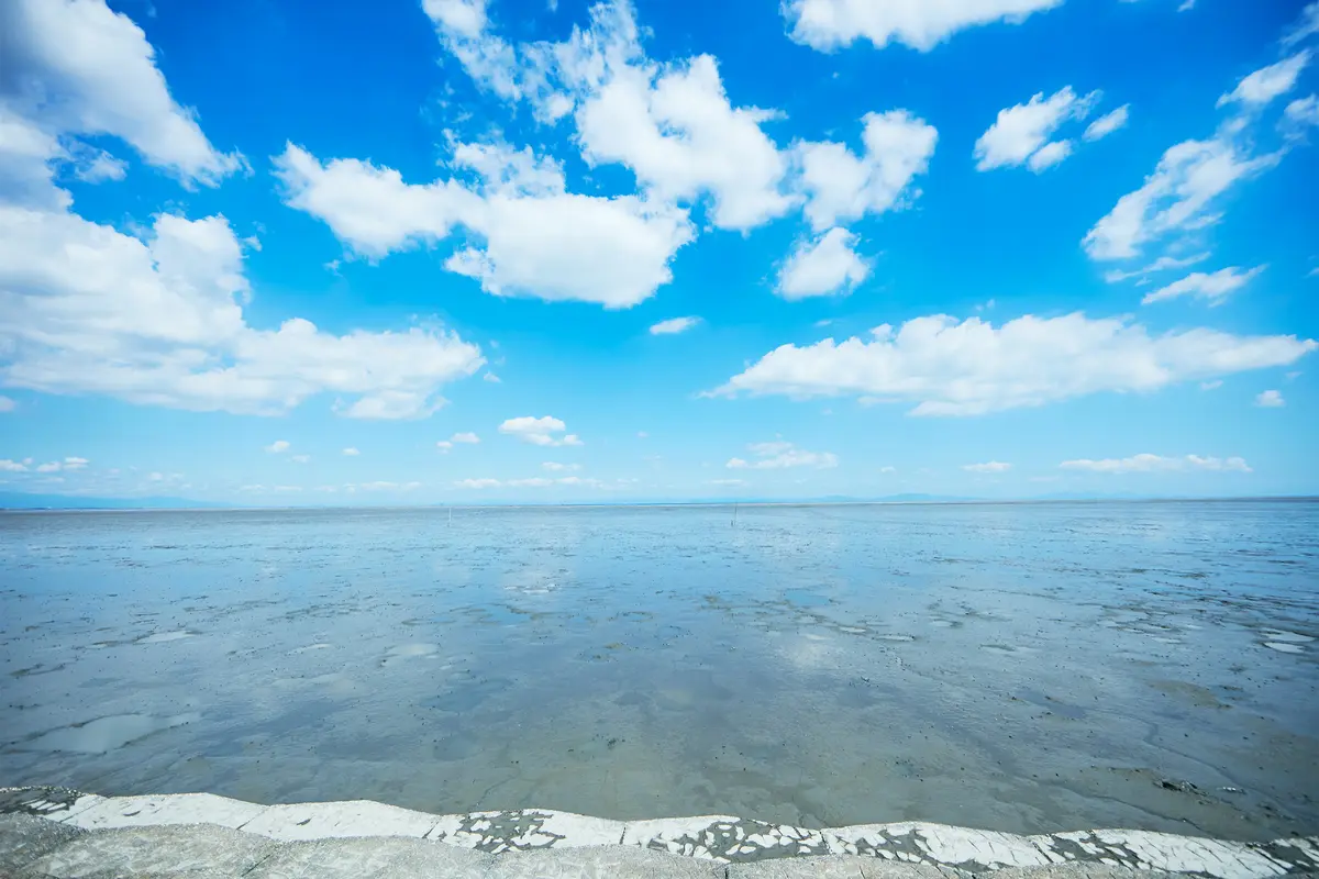 佐賀県　鹿島市　有明海　干潟