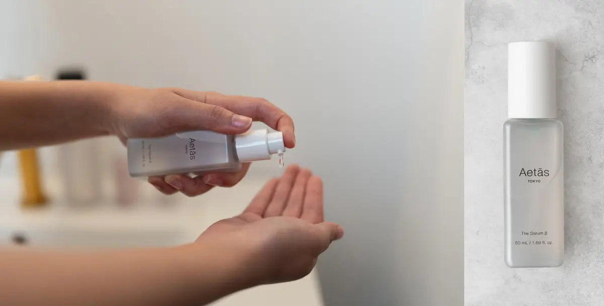 Aetās エタス The Serum β ザ・セラム ビー ブルベ ブルーベース 導入美容液 製品写真 イメージ写真 2025夏コスメ