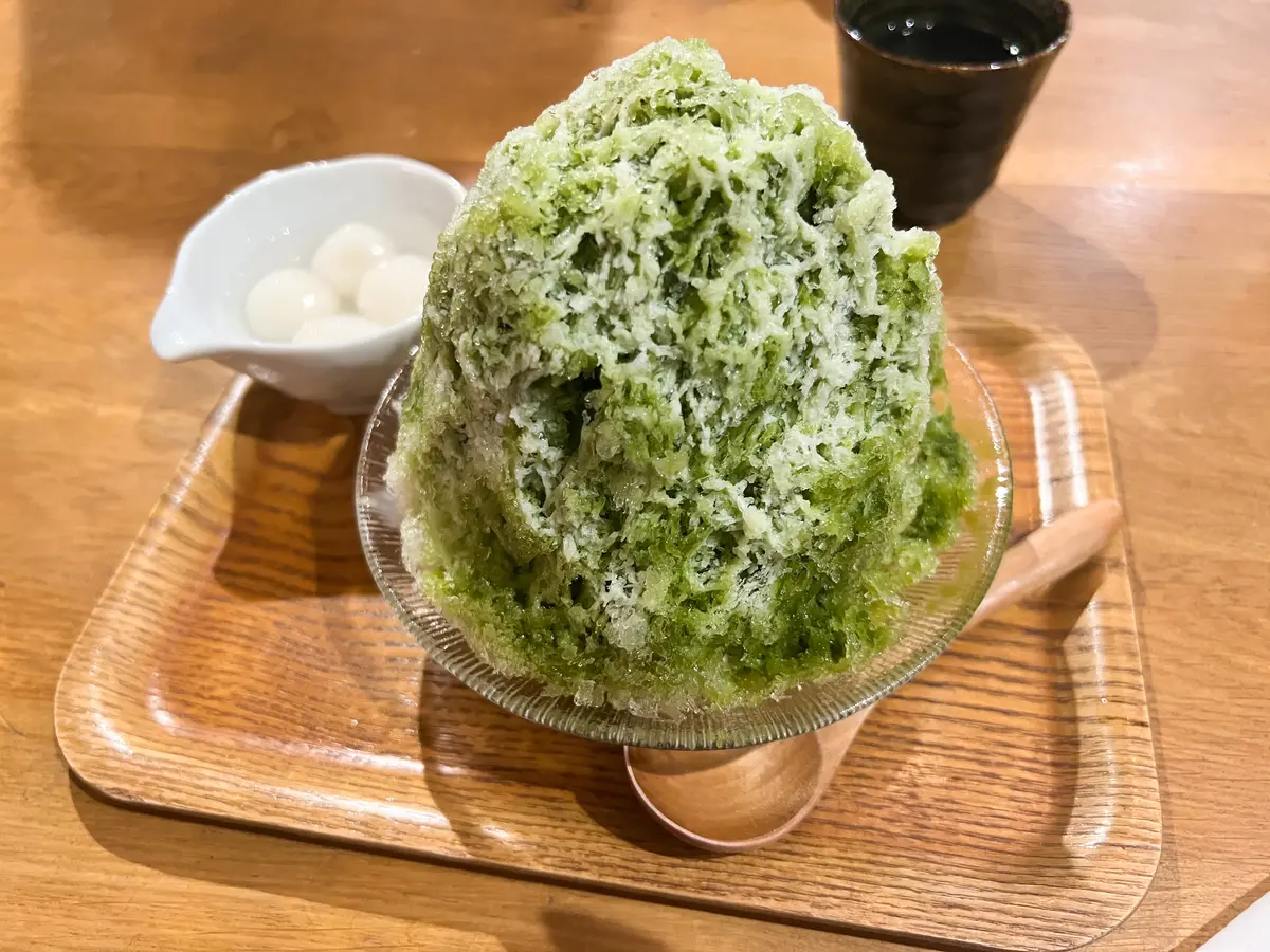 かき氷　宇治抹茶