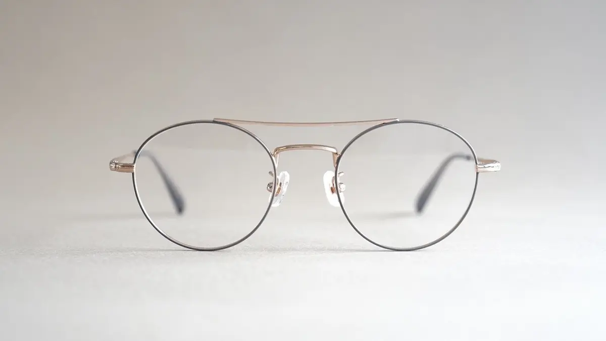 眼鏡市場　ボストンフレームメガネ　AN-45 GR