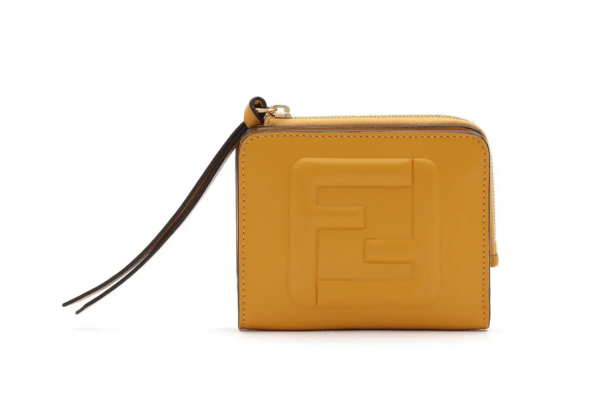 フェンディの財布　黄色　ミニ財布