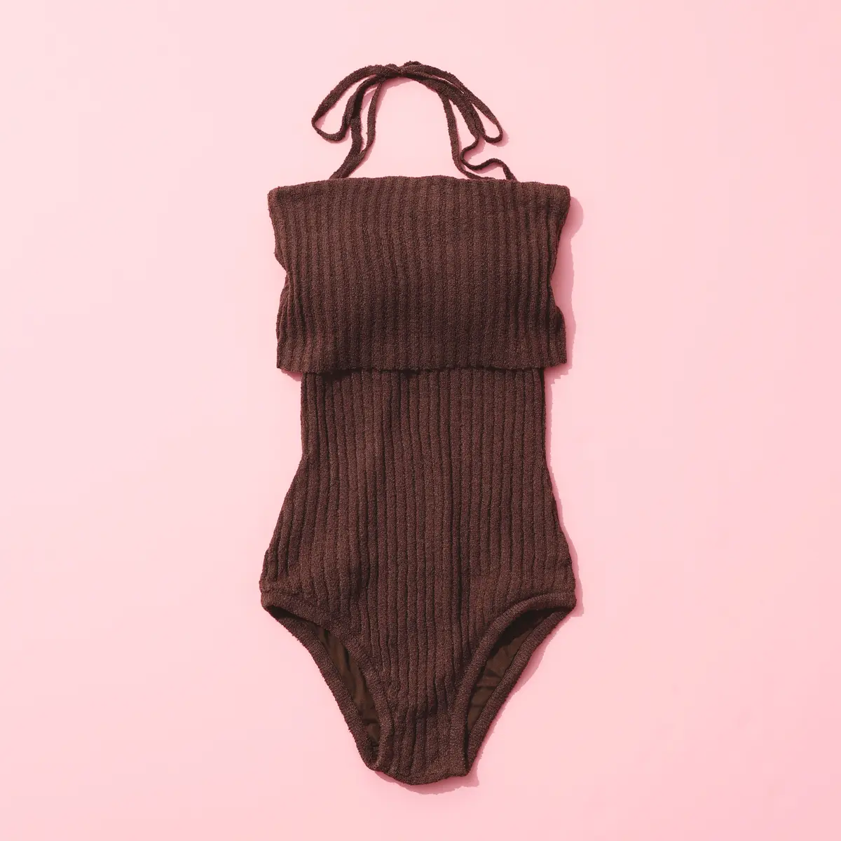 「SEA DRESS（シードレス）」の太リブニットワンピース水着