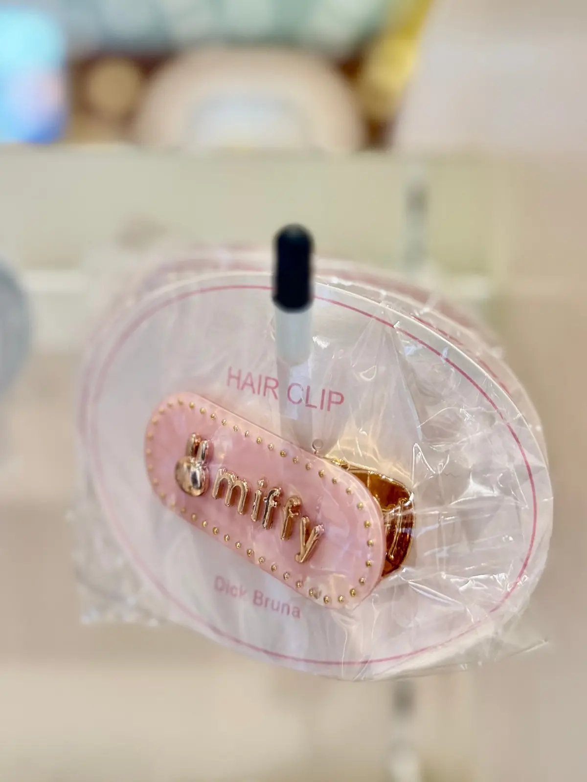 ミッフィーグッズ　前髪クリップゴールド