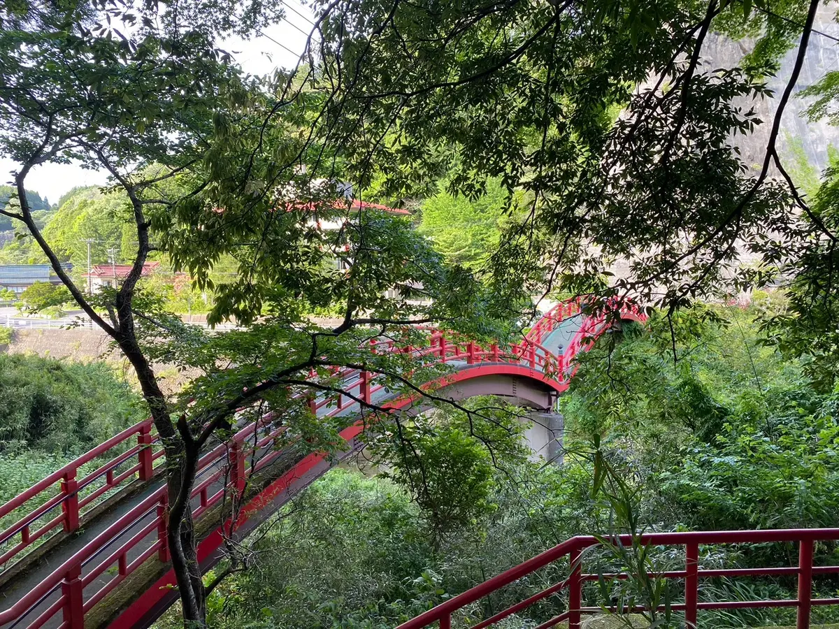 養老渓谷　観音橋　俯瞰