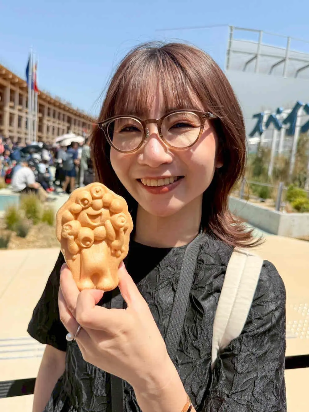 【万博グルメ】話題の『ミャクミャク焼き』の画像_1