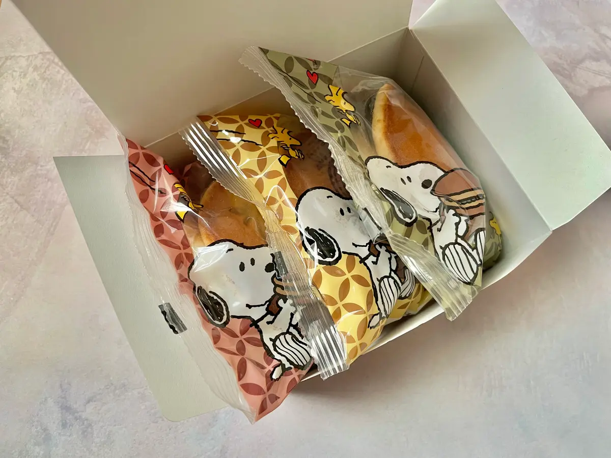 SNOOPY茶屋 京都・錦店で購入できる「スヌーピー三笠（どら焼き）」