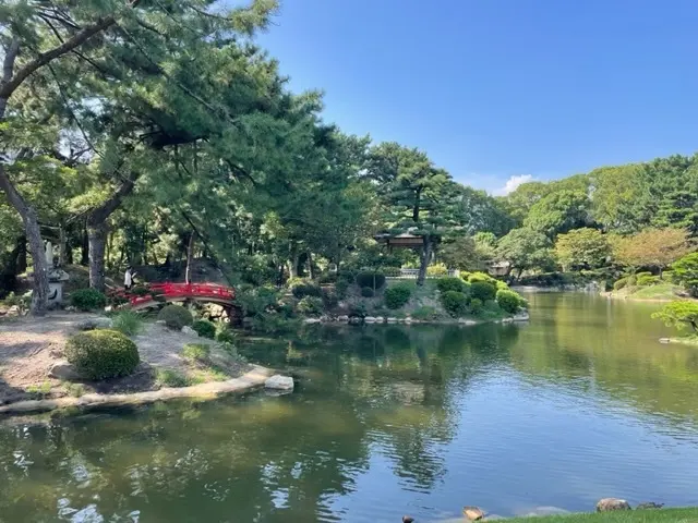 広島　縮景園　全体像