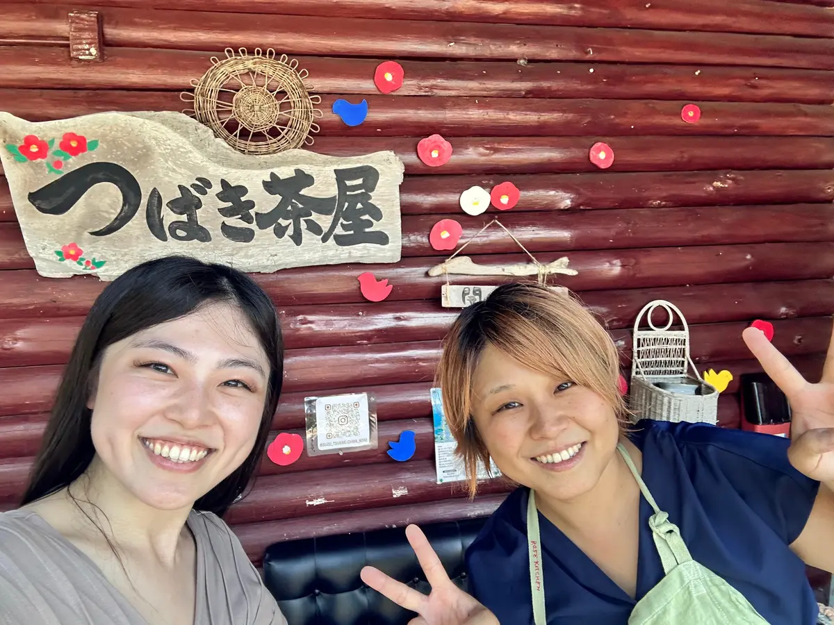 さとみ店長！素敵なお食事、空間をありがとうございます！！😊  ぜひ、能登へ行った際は、【つばき茶屋】に行かれることをおすすめします！