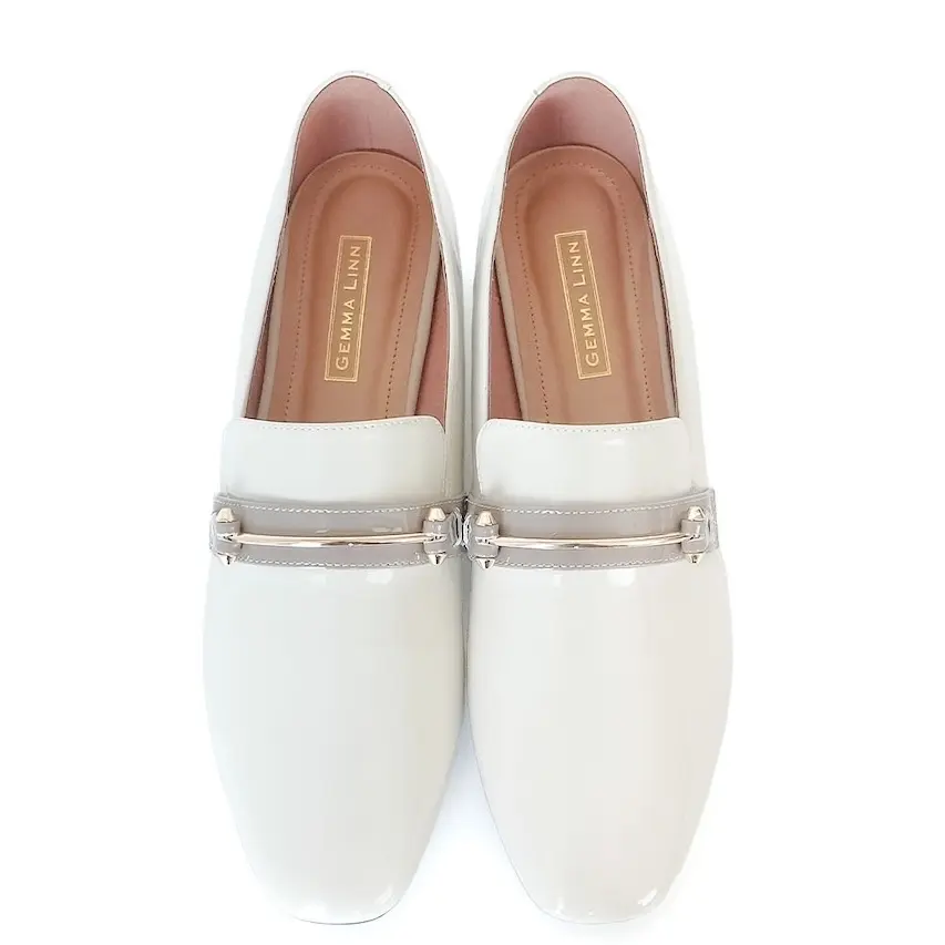 ラインモチーフローファー　