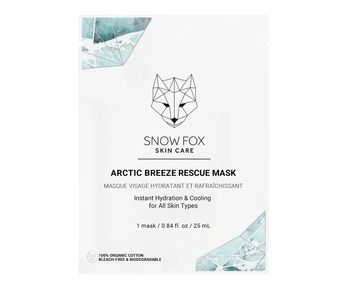  SNOW FOX SKINCARE（スノー フォックス スキンケア） アークティック ブリーズ レスキュー マスク （1箱5枚入り) 