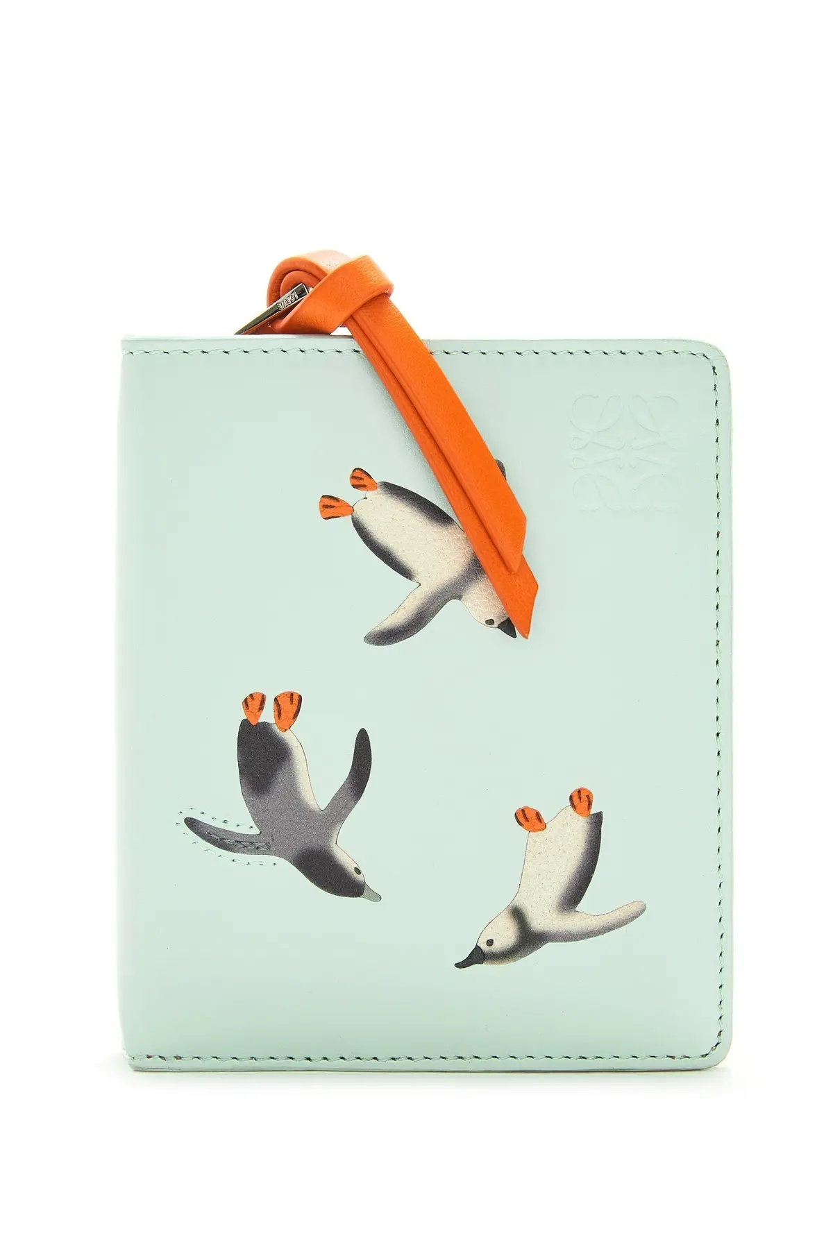 ロエベの新作財布　水色　ペンギン　スナ・フジタコラボ