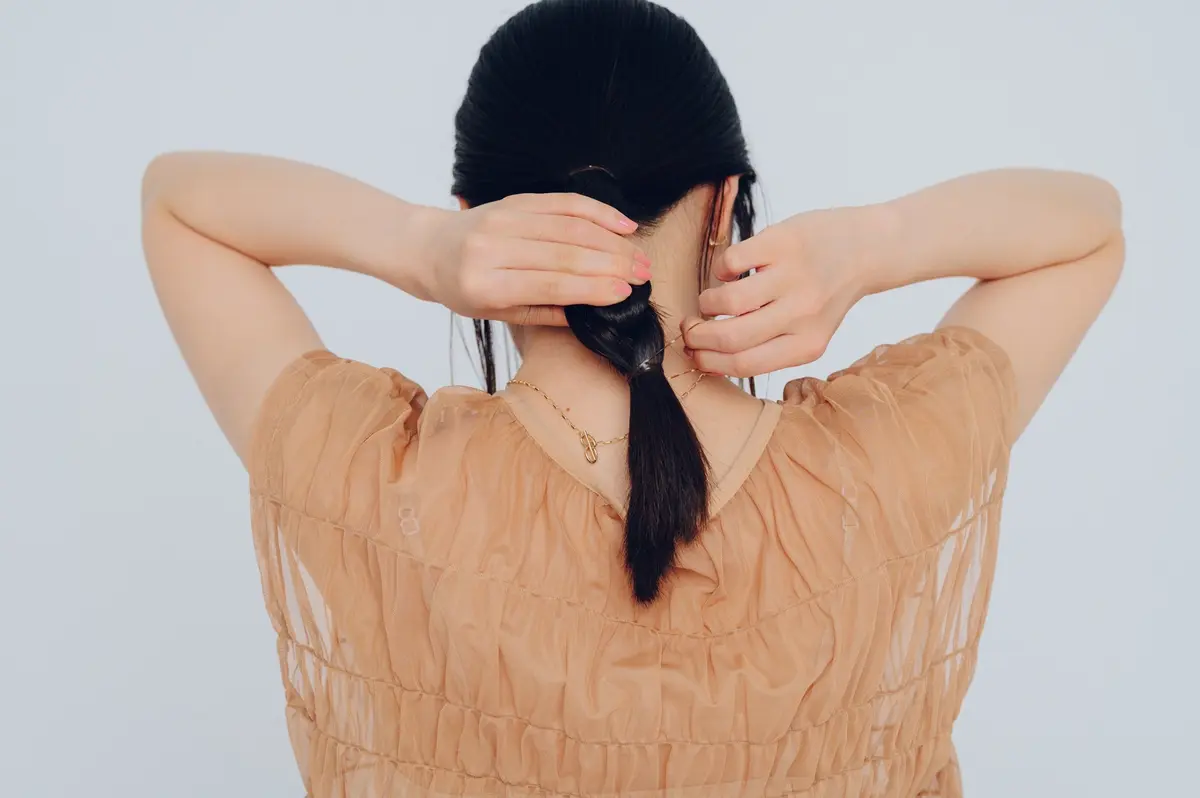 ヘアアレンジ三つ編みカット