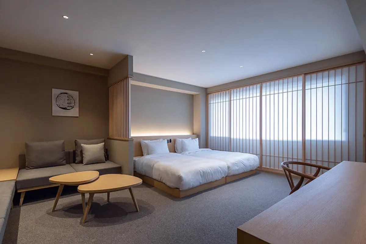 京都『moksa Rebirth Hotel』の客室