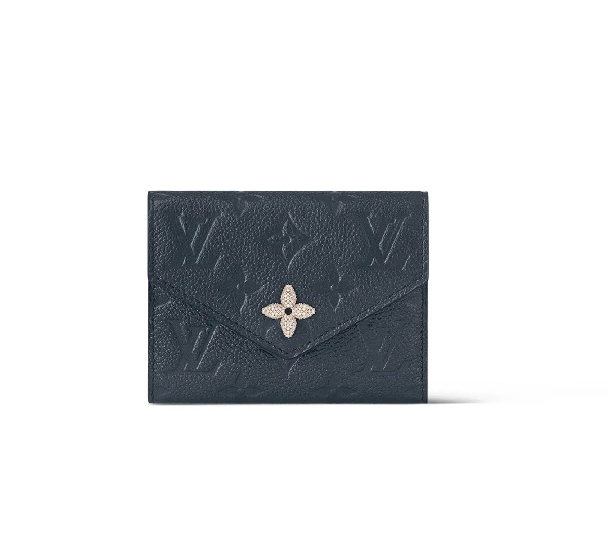 憧れブランドの財布　ルイ・ヴィトンの黒いミニ財布　モノグラム