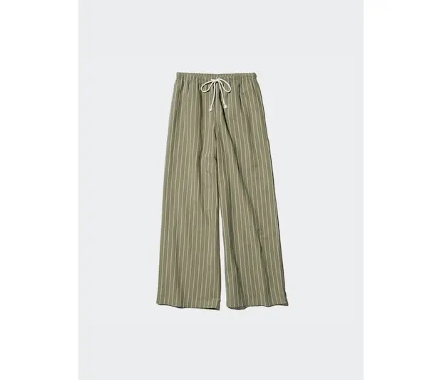 ユニクロ　リネンブレンドイージーパンツ