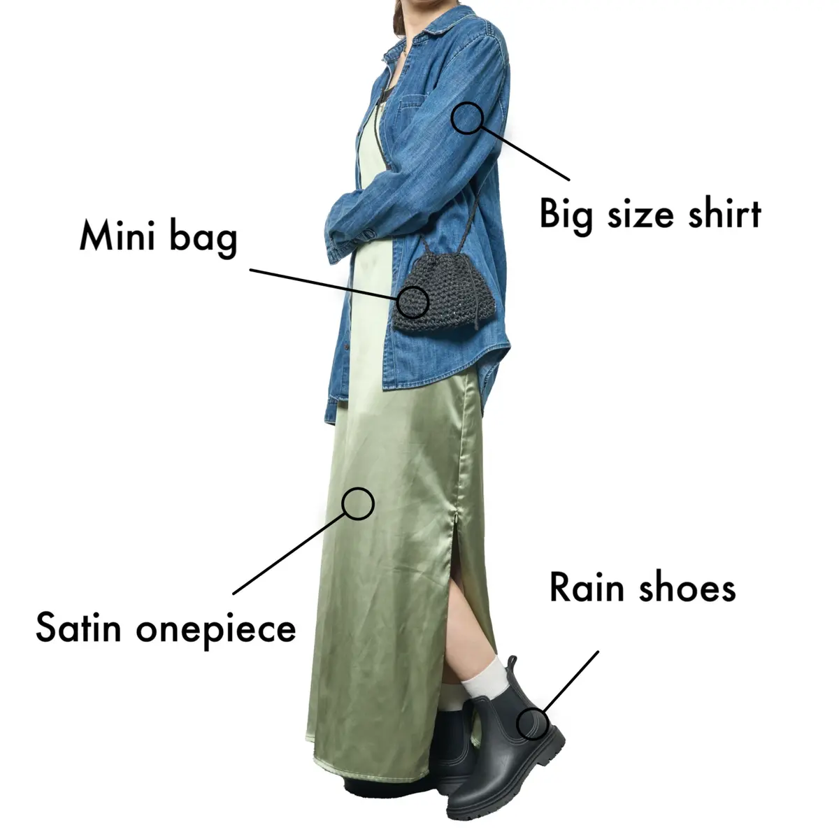 レインシューズ　ワークマン　おすすめコーデ