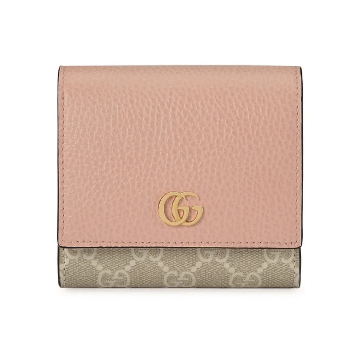 グッチ　GGパターン　ピンク　折り財布