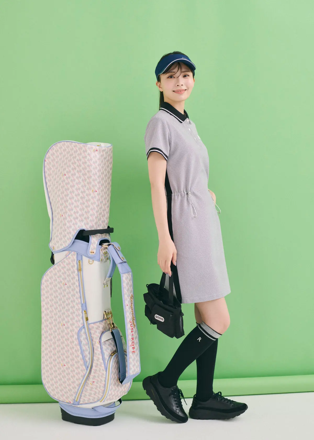 ジュンアンドロペのゴルフコーデ