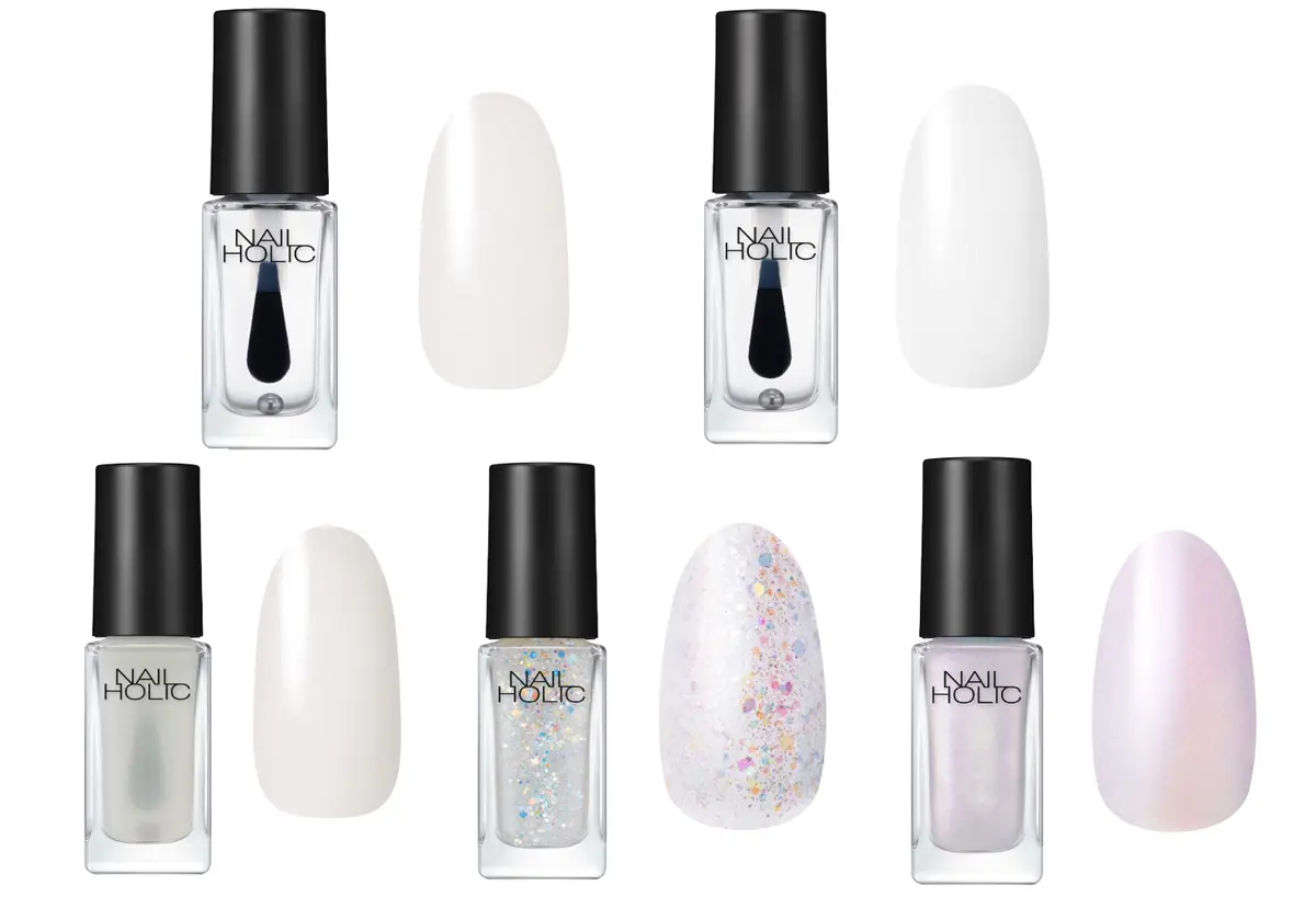 ネイルホリック 商品画像 ぷっくりトップコート マットトップコート 速乾トップコート ラメトップコート  偏光パールトップコート ５mL 各￥440 <2025年６月16日（月）発売＞