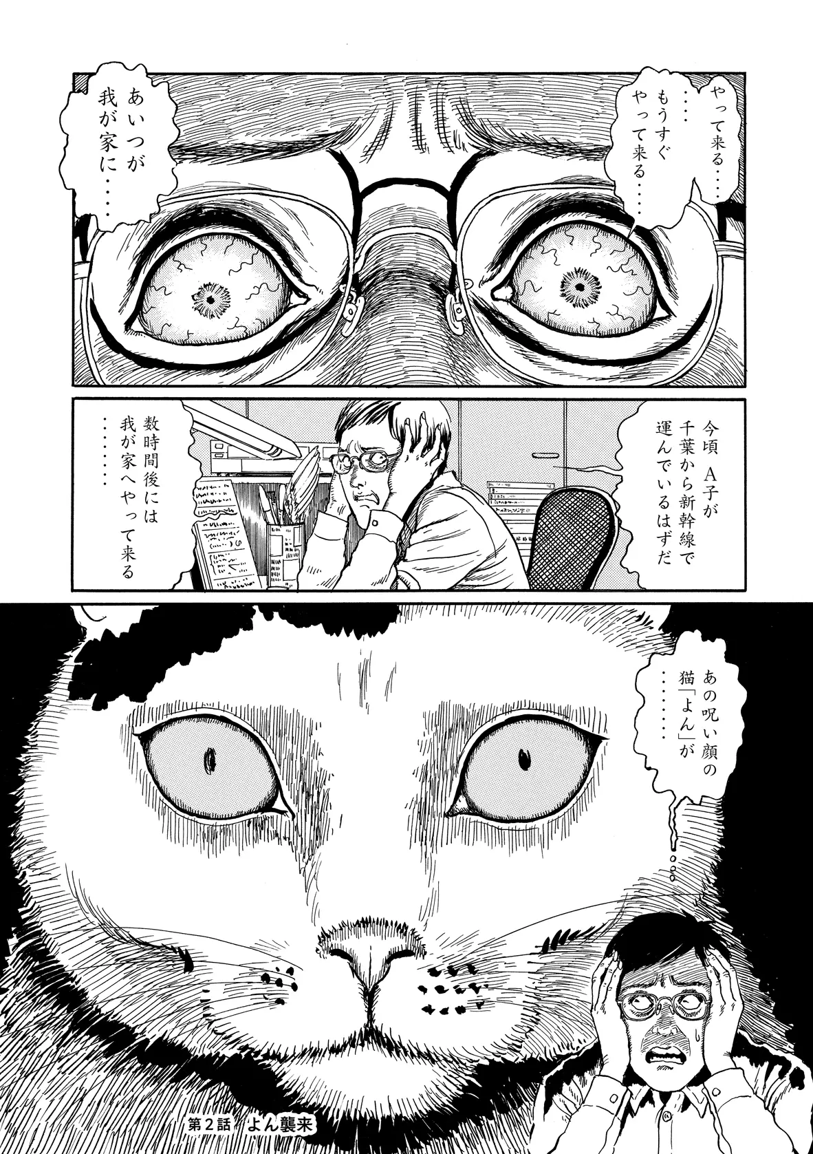 《伊藤潤二の猫日記　よん＆むー》2009年　©伊藤潤二／講談社