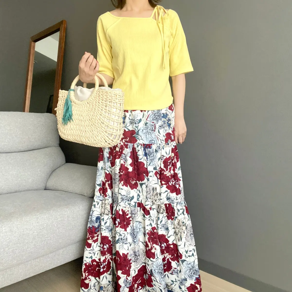 【 LOWRYS FARM】ネックデザインタイト５Ｓ