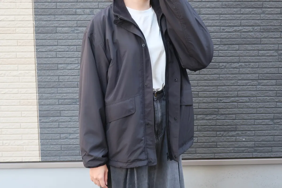 メンズUNIQLO リバーシブルスタンドジャケット ブラック Sサイズ