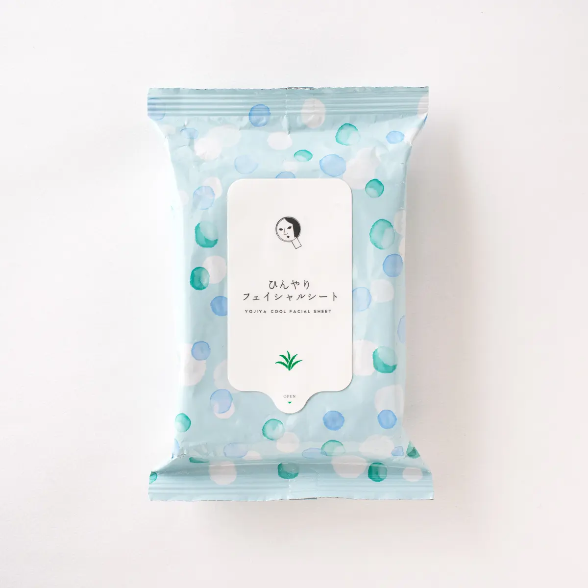 よーじや　ひんやりフェイシャルシート　製品画像　2025ひんやりコスメ