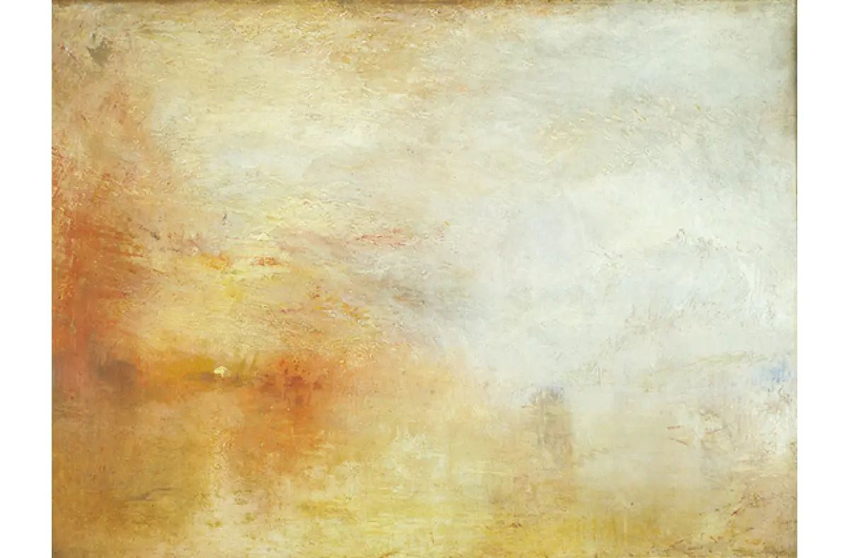 Joseph Mallord William Turner《Sunset over the Lake》