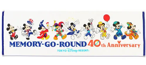 東京ディズニーリゾート40周年グッズのロングフェイスタオル