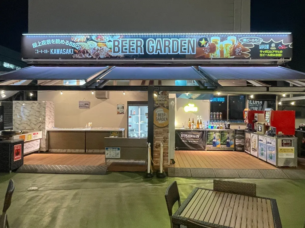 川崎モアーズ　網焼きBBQビアガーデン