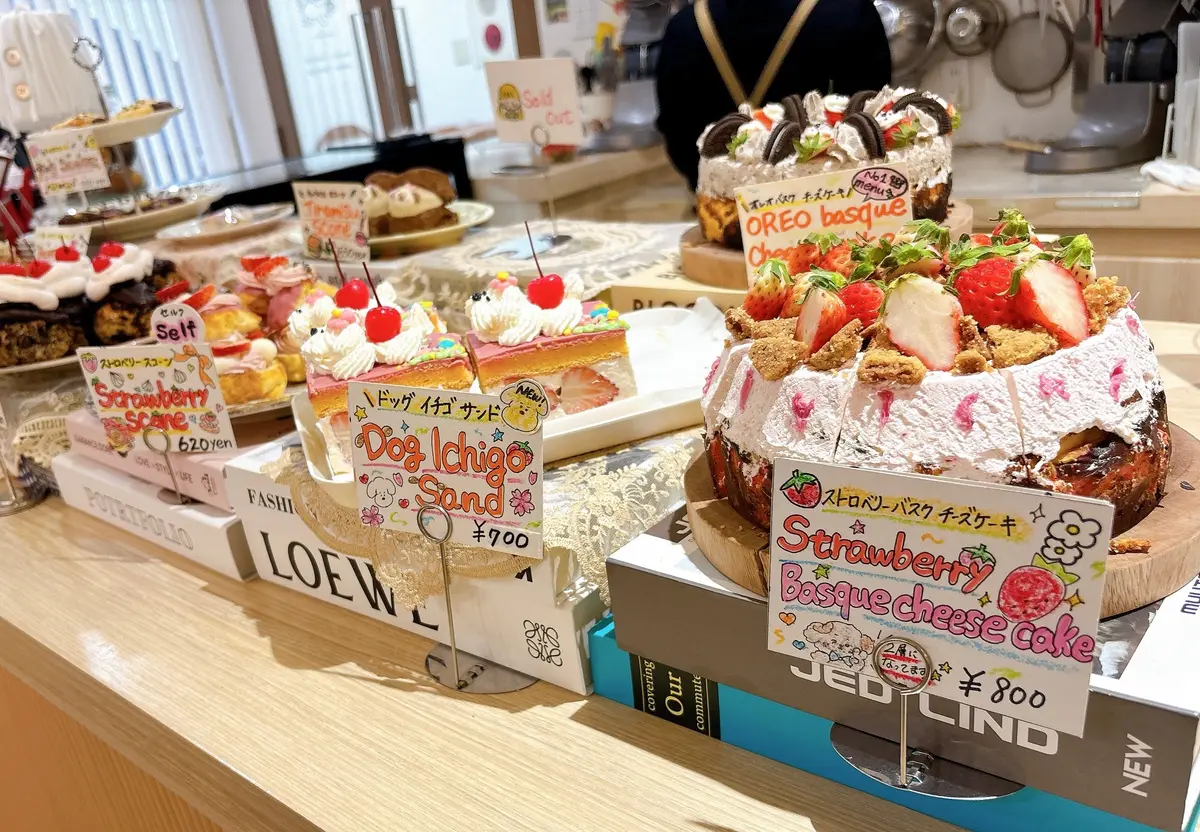 イチゴをたっぷり使ったケーキが人気