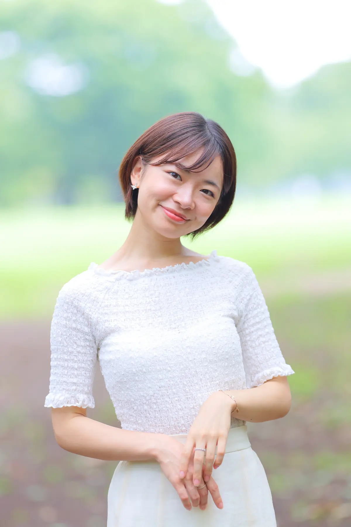 夏に撮った私のポートレート写真です。