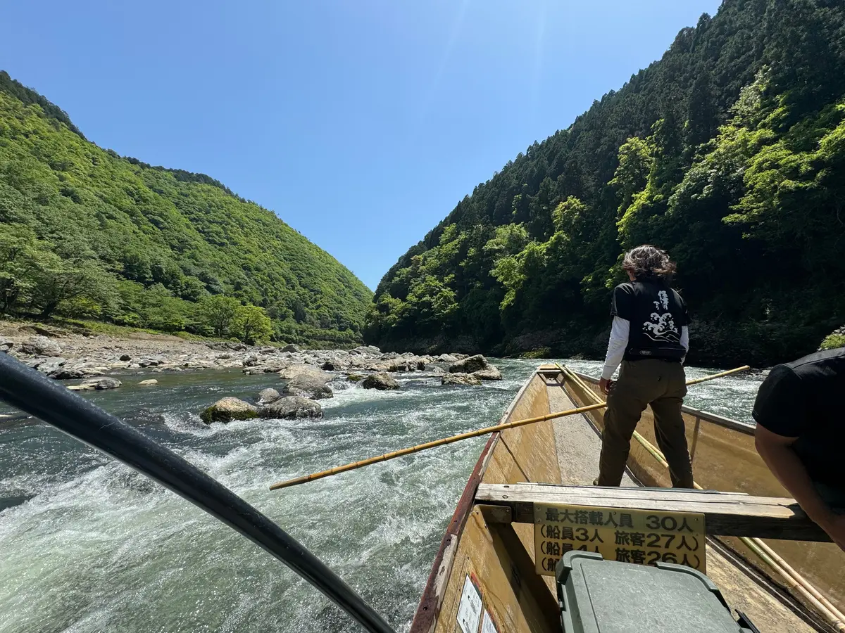 保津川下り　船からの景色