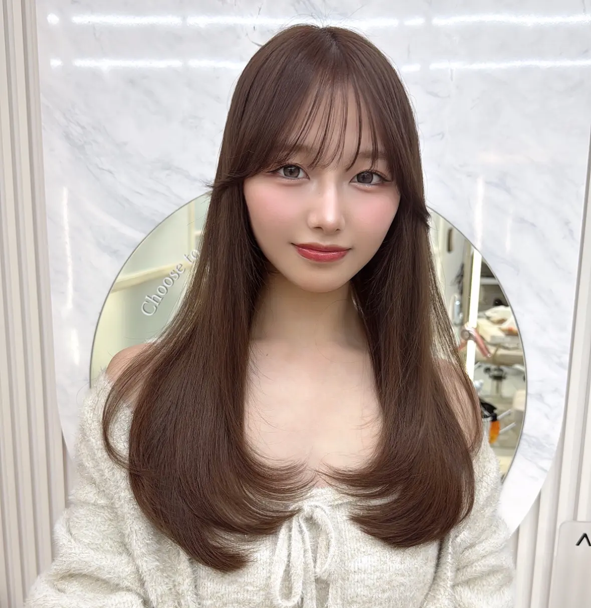 きれい見えロング　正面