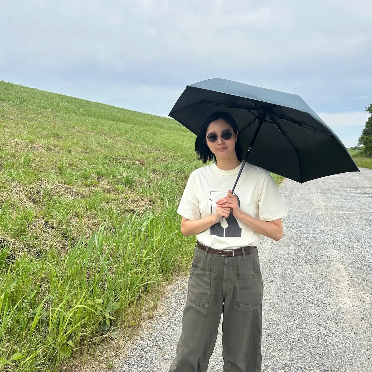 新川優愛　イノベーター日傘