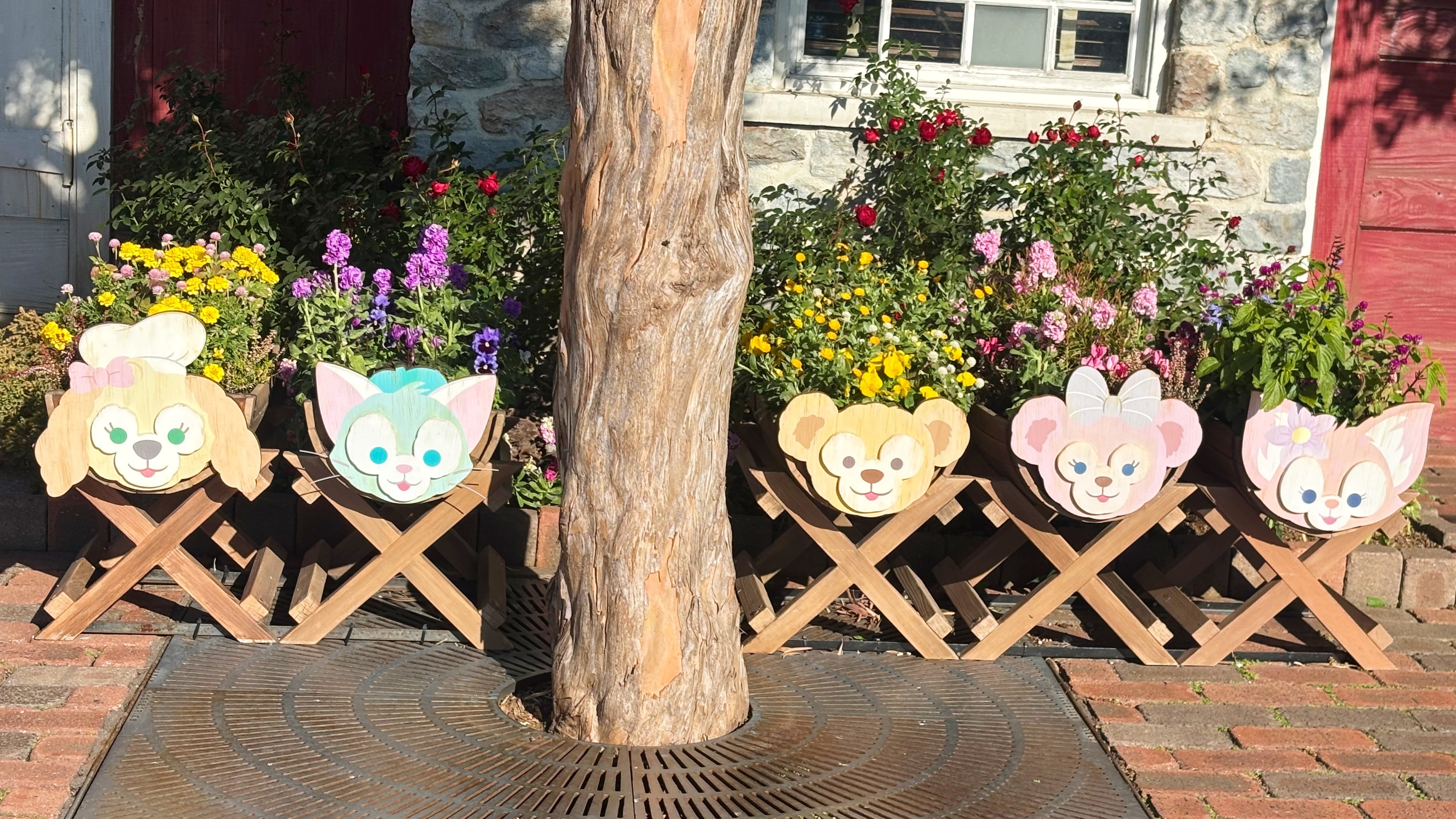 ディズニーシー　ダッフィーフレンズの花壇