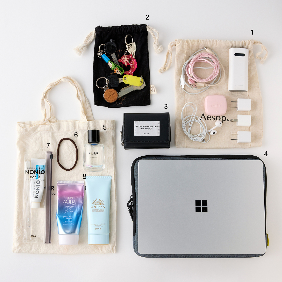 【20代女子のバッグの中身】“二拠点ライフ”に欠かせない愛用品とは？